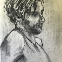 study of Ben £120
28cmx36cm charcoal on paper