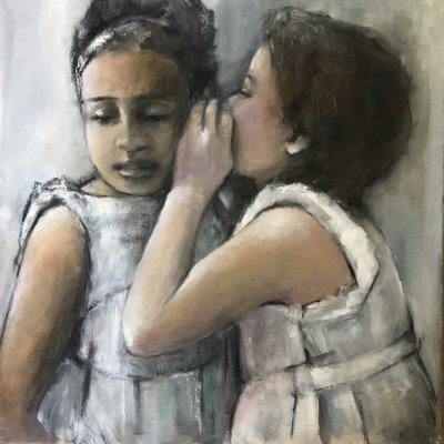 Seven for a secret
Mixed media on canvas 50cmx50cm 
£945