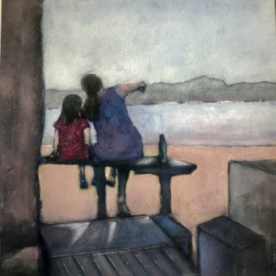 First Impressions 50cmx50cm £785
Oil on canvas. Framed.